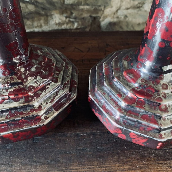 Image 1 of Paire de vases vintage de Fives Lille