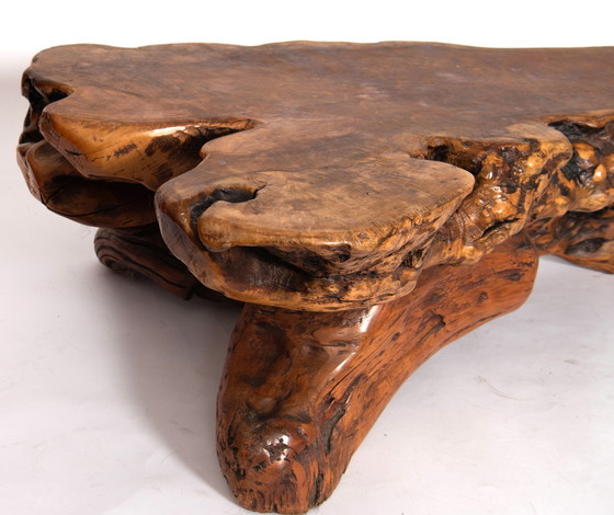 Image 1 of Table basse Rootwood Trunk - Brutalist and Organic Design