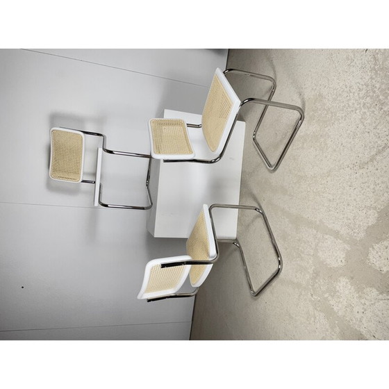 Image 1 of Ensemble de 6 chaises vintage B32 de Marcel Breuer, Italie