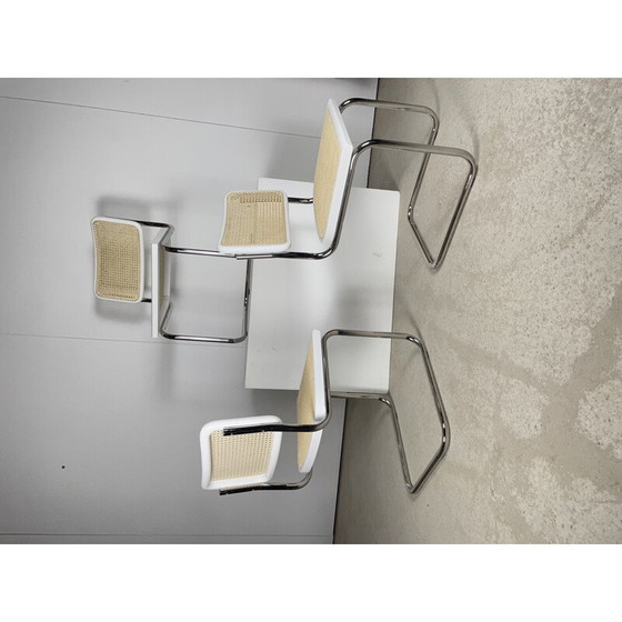 Image 1 of Ensemble de 6 chaises vintage B32 de Marcel Breuer, Italie