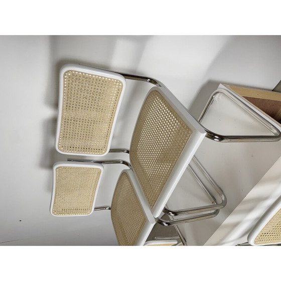 Image 1 of Ensemble de 6 chaises vintage B32 de Marcel Breuer, Italie