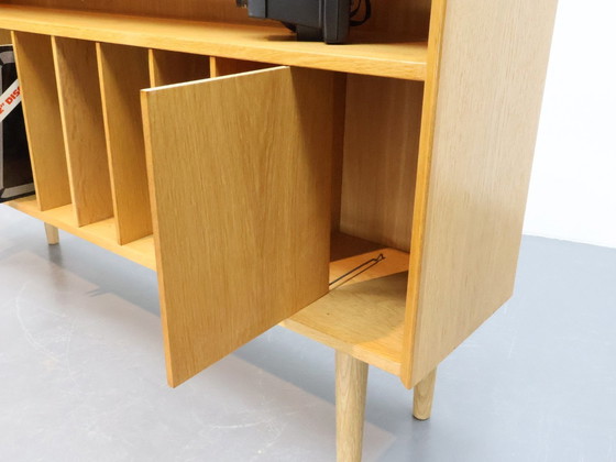 Image 1 of Vintage LP cabinet Sideboard Bookcase Chêne