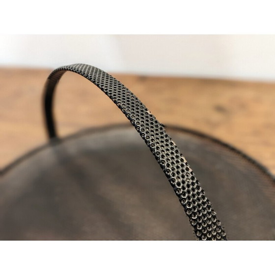 Image 1 of Panier vintage en métal noir par Mathieu Mategot, 1950-1960