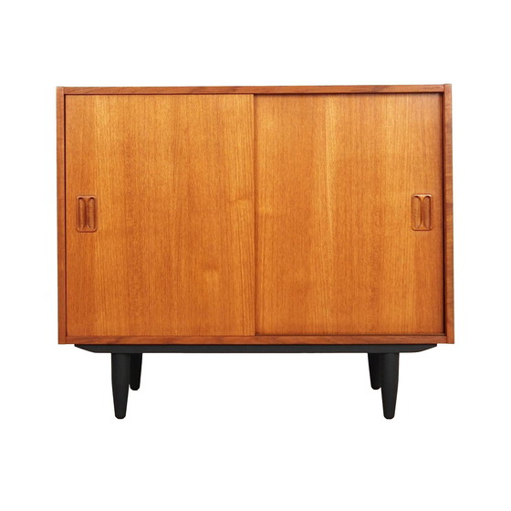 Image 1 of Armoire en teck, design danois, années 1970, fabricant : Thorsø Møbelfabrik