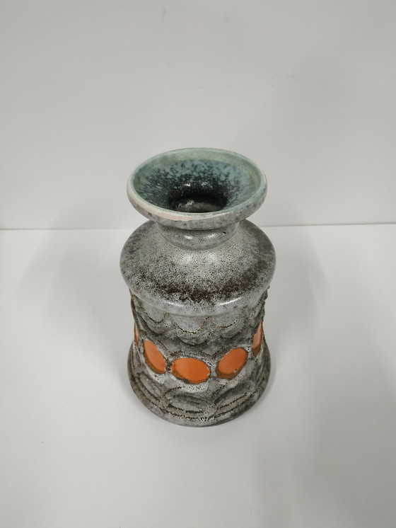 Image 1 of Strehla (Ddr) Pot de fleurs/vase en céramique (style Allemagne de l'Ouest)