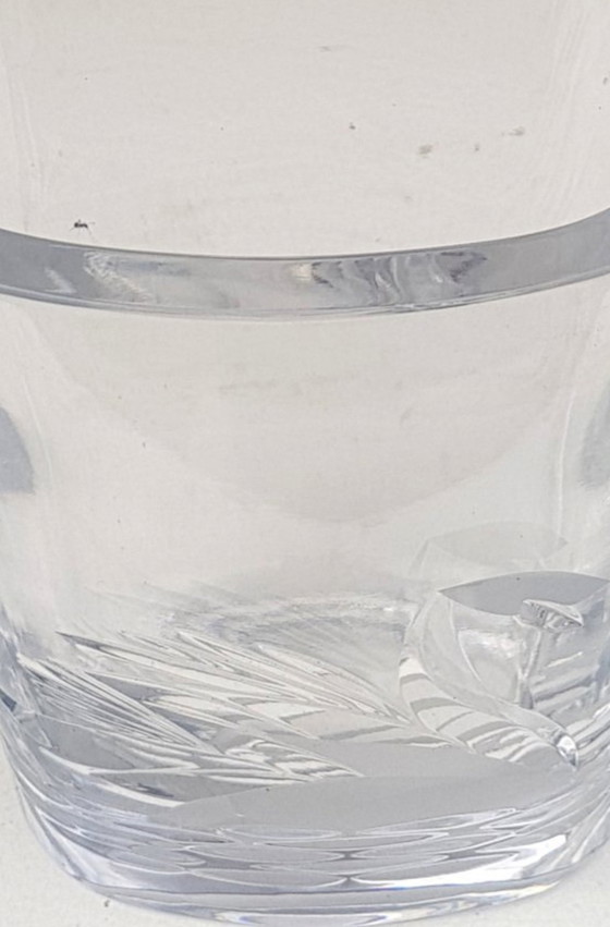 Image 1 of Vase en cristal avec cygne