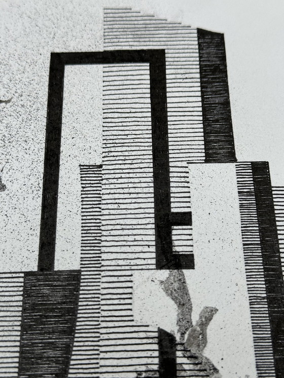 Image 1 of Composition abstraite à l'encre - Eugéne Eechaut (1928-2029)