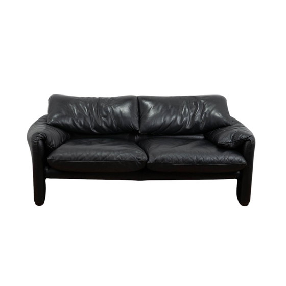 Image 1 of Canapé Cassina Maralunga cuir noir