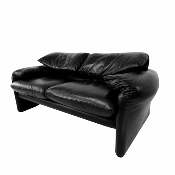 Image 1 of Canapé Cassina Maralunga cuir noir