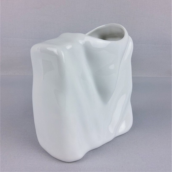 Image 1 of Vase vintage en porcelaine blanche Eschenbach 1980