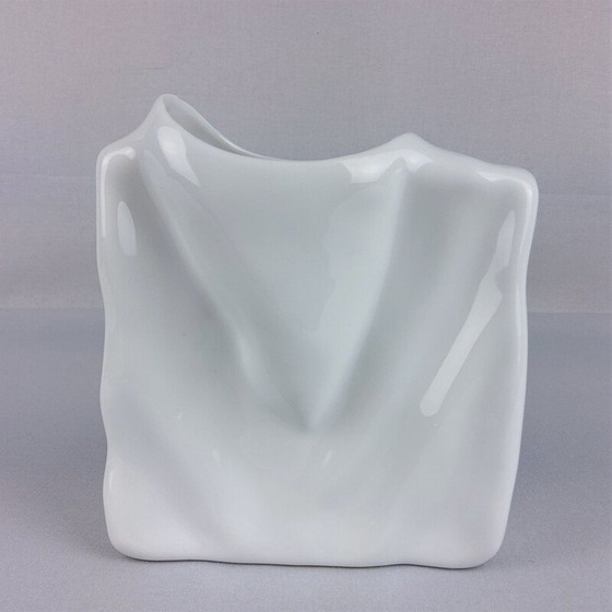 Image 1 of Vase vintage en porcelaine blanche Eschenbach 1980