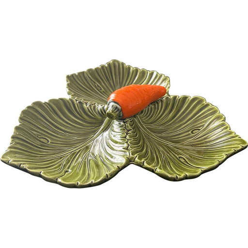 Plat vintage en forme de carotte, Italie 1960