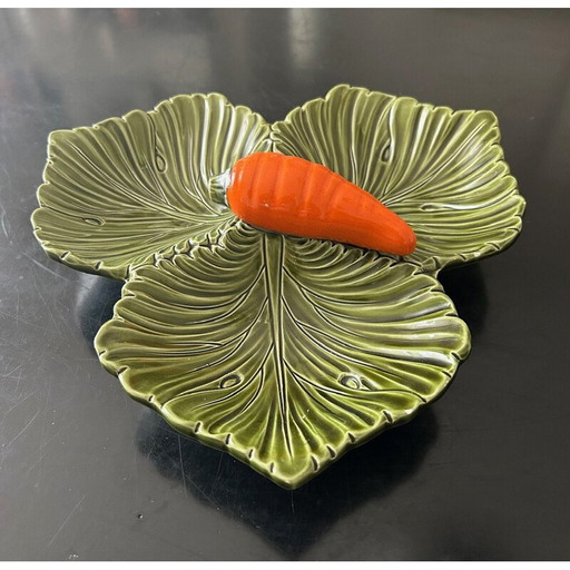 Plat vintage en forme de carotte, Italie 1960