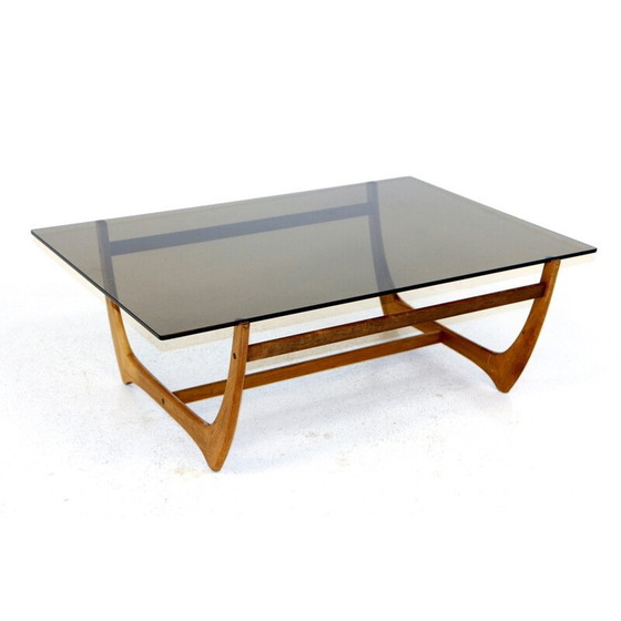 Image 1 of Table basse vintage en verre, Suède 1960