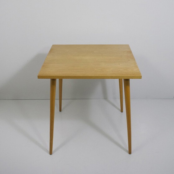 Image 1 of Table carrée en bois vintage par Otto Bretschneider K.G.1950