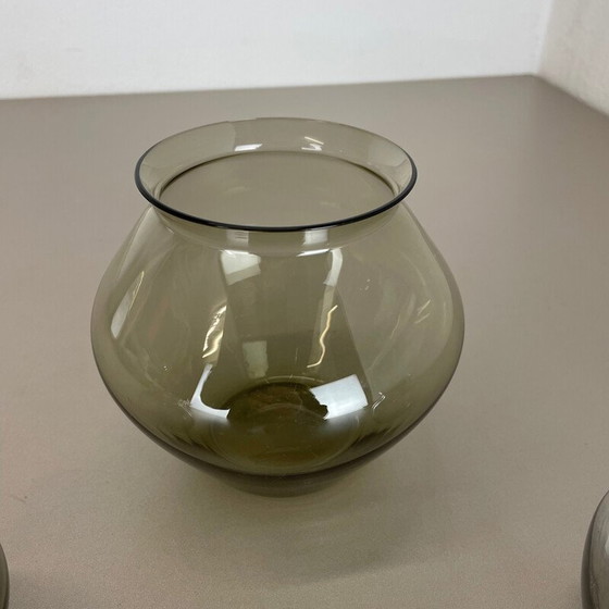 Image 1 of Ensemble de 3 vases vintage en turmaline par Wilhelm Wagenfeld pour Wmf, Allemagne années 1960