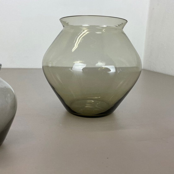 Image 1 of Ensemble de 3 vases vintage en turmaline par Wilhelm Wagenfeld pour Wmf, Allemagne années 1960