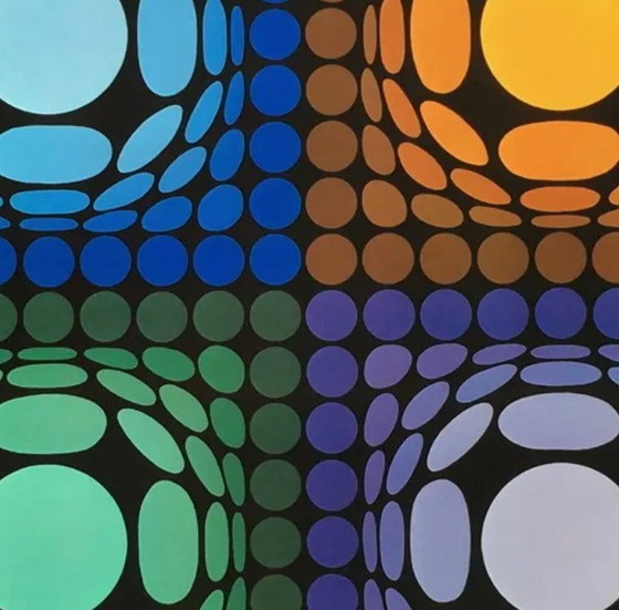 Image 1 of Sérigraphie Originale • Vega • Victor Vasarely • Op Art • 1974