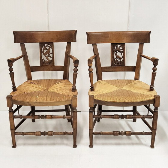Image 1 of Paire de fauteuils landais vintage