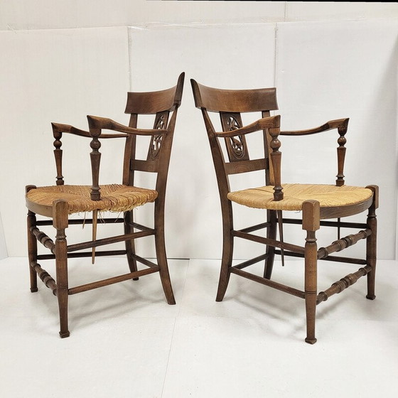Image 1 of Paire de fauteuils landais vintage