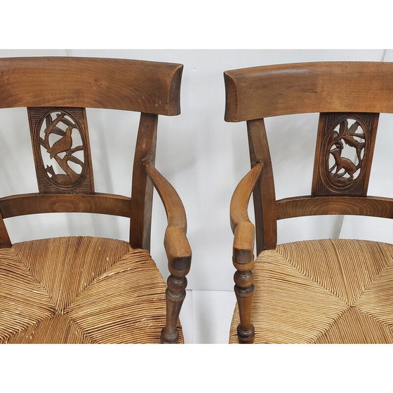 Image 1 of Paire de fauteuils landais vintage