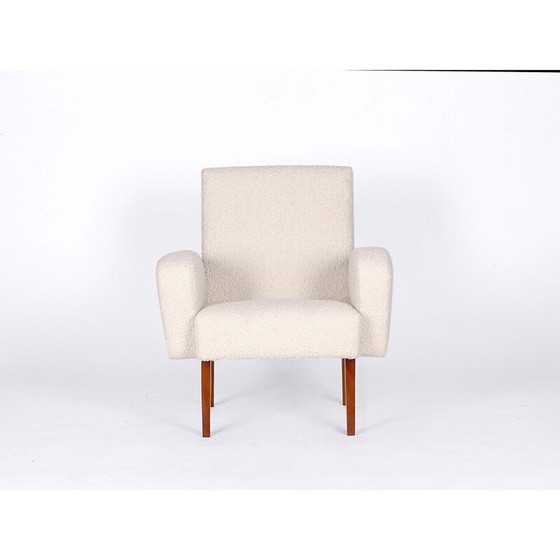 Image 1 of Fauteuil vintage en bois et laine pour Jitona, 1960s