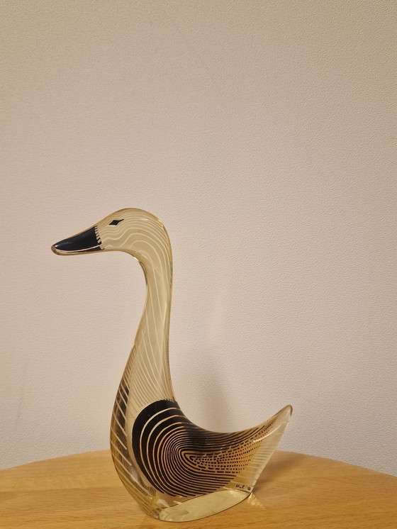 Image 1 of Vintage Modern Goose Lucite Abraham Palatnik.