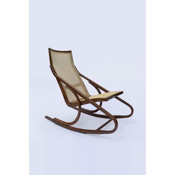 Image 1 of Fauteuil à bascule vintage par Ton pour Antonin Suman, 1960