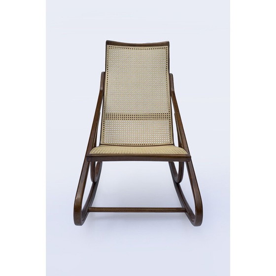Image 1 of Fauteuil à bascule vintage par Ton pour Antonin Suman, 1960
