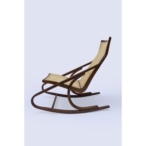Image 1 of Fauteuil à bascule vintage par Ton pour Antonin Suman, 1960
