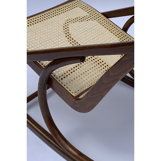 Image 1 of Fauteuil à bascule vintage par Ton pour Antonin Suman, 1960
