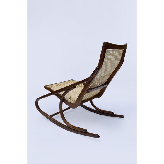 Image 1 of Fauteuil à bascule vintage par Ton pour Antonin Suman, 1960