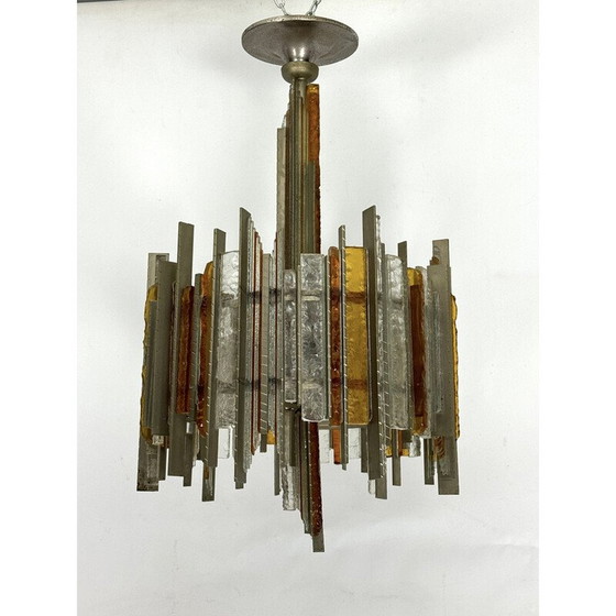 Image 1 of Lustre vintage par Albano Poli pour Poliarte, Italie 1970