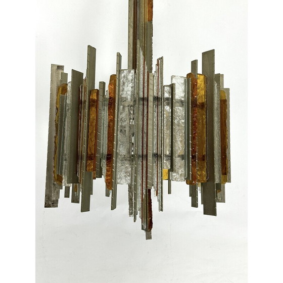 Image 1 of Lustre vintage par Albano Poli pour Poliarte, Italie 1970