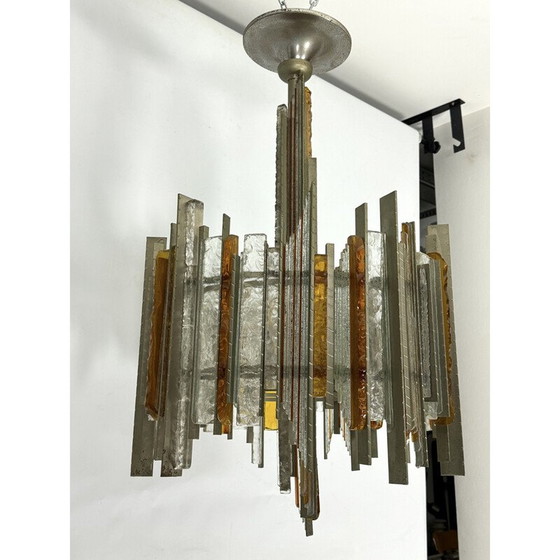 Image 1 of Lustre vintage par Albano Poli pour Poliarte, Italie 1970