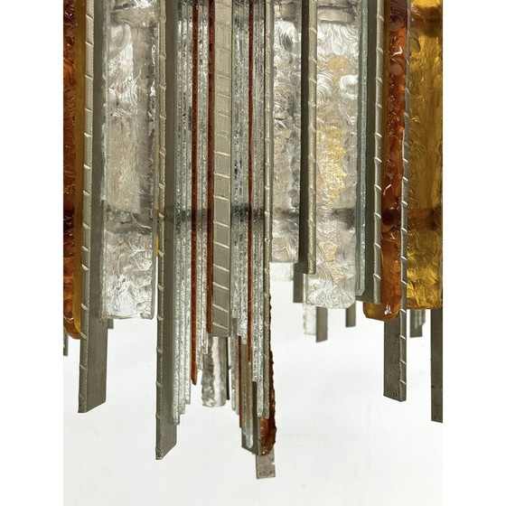 Image 1 of Lustre vintage par Albano Poli pour Poliarte, Italie 1970