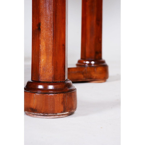 Image 1 of Table de salle à manger vintage Biedermeier en bois d'if, Autriche, années 1830