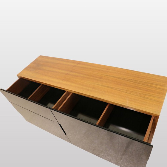Image 1 of Commode vintage en laque et acajou de Rio par Jacques Quinet, France 1950