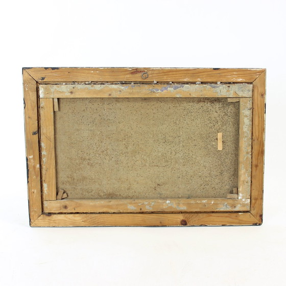 Image 1 of Peinture à l'huile vintage d'un gitan de Zamutov, Tchécoslovaquie 1940s