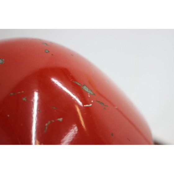 Image 1 of Lampe de table Bauhaus rouge vintage, Tchécoslovaquie 1930