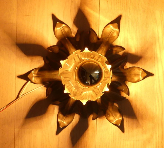 Image 1 of Lampe de plafond florentine Plafonnier Applique murale 1 flamme Wenz