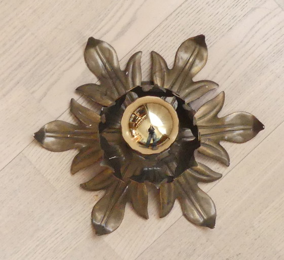 Image 1 of Lampe de plafond florentine Plafonnier Applique murale 1 flamme Wenz