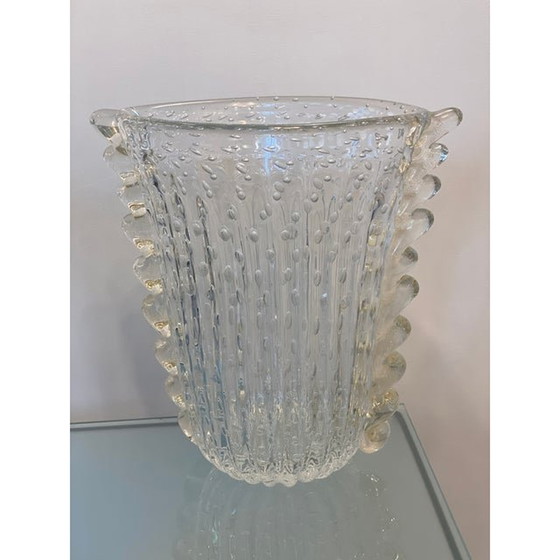 Image 1 of Vase contemporain en verre de Murano multicolore fait à la main