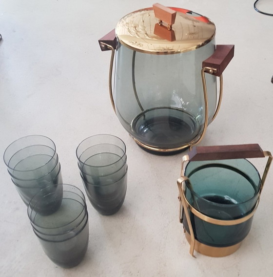 Image 1 of 10X Ensemble de bols en cristal, 1960S