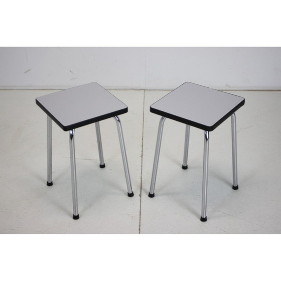 Image 1 of Paire de tables à fleurs du milieu du siècle dernier, Tchécoslovaquie années 1960