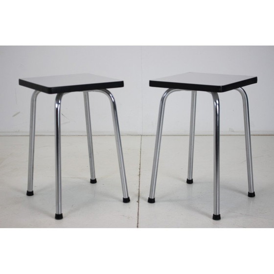 Image 1 of Paire de tables à fleurs du milieu du siècle dernier, Tchécoslovaquie années 1960