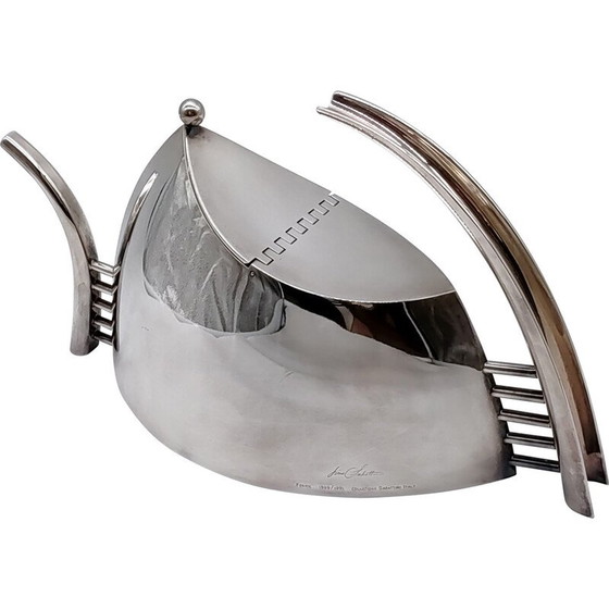 Image 1 of Service à thé vintage "Fenice" plaqué argent par Lino Sabattini, Italie