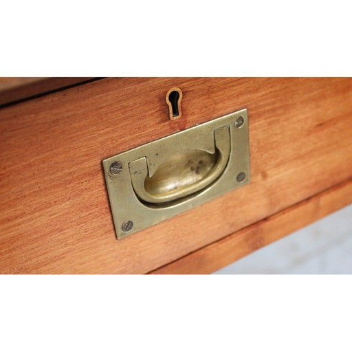 Bureau d'artiste vintage avec 2 tiroirs à charnières