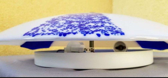 Image 1 of Plafonnier en verre,pièce unique artisanale