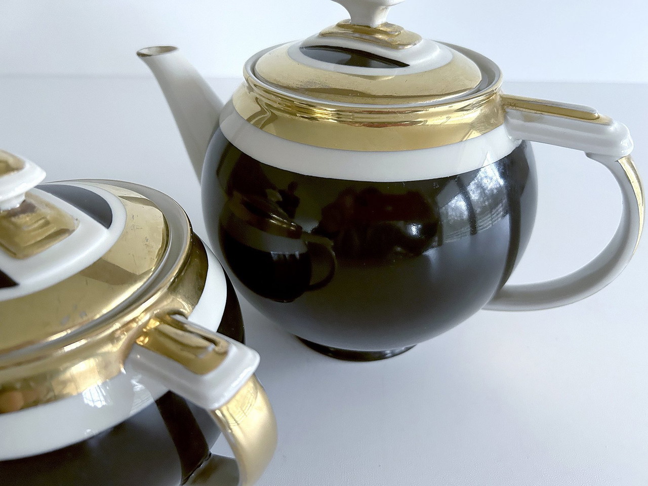 LOT DE 4 THÉIÈRES OLYMPIA 426ML | PORCELAINE BLANCHE PRO